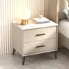 Mesita de noche de pizarra, Madera maciza, Simple y moderna, Gabinete de almacenamiento para mesita de noche de dormitorio, Completamente ensamblado para el envío, Almacenamiento de comercio exterior transfronterizo