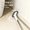 Escova de limpeza extensível com cabo longo, adequada para limpar vasos sanitários, banheiros e áreas de difícil acesso, como frestas no chão e reentrâncias do banheiro.