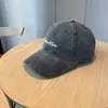 Gorra de béisbol verde de algodón lavado con estampado de letras estilo coreano 2026, unisex, versátil, adelgazante, gorra tipo visera para protección solar en todas las estaciones