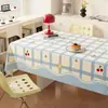 Mantel Dopamina Impermeable a Prueba de Aceite Resistente al Calor Lavable Cubierta de Mesa 2026 Nuevo Elegante Estilo Ins Cuadros Cubierta para Mesa de Café