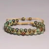 Amazon Nuevo Pulsera de Mujer Tejida a Mano con Cuentas de Piedra Natural de 6 mm Doble Capa Estilo OL para el Trabajo Regalo de Cumpleaños