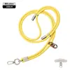 Cordón de Teléfono Móvil de Gama Alta Correa Resistente de 6 mm para Cuello Cruzado Ajustable Exterior Anti-Pérdida Exquisita Cuerda Tejida para Muñeca