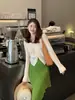Cárdigan de Ganchillo Hueco para el Sol Hongmi Apparel/White Moonlight para Mujer, Suave y Elegante, Abrigo Corto Fino de Punto