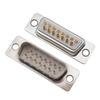 Em Estoque Fio de Solda Tipo Conector Macho Db15 Conector de 15 Pinos de Linha Dupla Núcleo Sólido Cobre Puro Banhado a Ouro Macho Db15