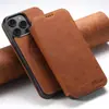 Funda para Teléfono Móvil Adecuada para Iphone18Promax 17/16 Tapa Flip con Soporte para Tarjetas Carga Inalámbrica Magnética Magsafe Funda de Cuero