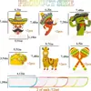 Decoraciones para Fiesta Temática Mexicana Transfronteriza Carnaval Adornos de Panal Abanicos de Papel Decoraciones de Mesa Cactus Carnaval