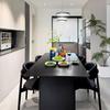 Mesa de Comedor de Pizarra Negra Mesa de Comedor Moderna y Sencilla Combinación de Sillas Hogar Apartamento Pequeño Lujo Ligero Rectangular Mesa de Comedor Italiana