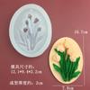 Série de Tags de Hortênsia Tulipa Molde de Silicone Molde de Gota de Resina Modelagem de Flores Gesso Pingente Molde de Aromaterapia