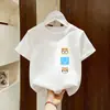 2026 Novo Estilo Roupas de Verão 100% Algodão para Crianças Maiores, Camiseta de Manga Curta para Meninos, Roupa de Verão, Blusa para Meninos, Camiseta de Verão da Moda