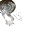 Collar con colgante de estrella de cinco puntas en forma de corazón de encaje para mujer multicapa apilado diseño francés sentido avanzado cadena de clavícula de múltiples correas