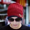 Otoño e invierno más terciopelo gorro de punto para hombre bufanda conjunto de dos piezas Protección para los oídos de invierno gorro de lana para padres e hijos venta al por mayor 9524