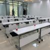 Mesa plegable Entrenamiento Mesa de conferencias doble Escritorio de oficina multifuncional moderno Silla de combinación Mesa larga para computadora empalmable móvil