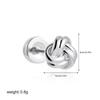 Aretes de Acero Inoxidable Oro de 18K Zircón Acero de Titanio Mini Piercings de Nariz de Rosca Piercing Anillos para Ombligo Joyería Transfronteriza Europea y Americana