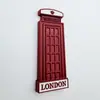Imán de Nevera Metálico Cultural y Creativo de Cabina Telefónica Británica de Londres Pegatina Magnética 3D Recuerdo de Viaje Regalo Único