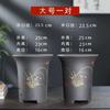 2024 Nuevo Maceta de Florero para Caballero Maceta de Cerámica Flor de Orquídea Tinta Arena Púrpura Yixing Juego de Tres Piezas Maceta de Orquídea Grande Zhao Zhu You