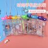 Linda caricatura teléfono móvil bolsa impermeable luminosa fluorescente pantalla táctil inteligente transparente para exteriores buceo natación teléfono móvil bolsa impermeable