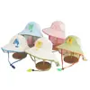 Novo Chapéu de Proteção Solar Infantil para o Verão, Proteção UV para Praia, Secagem Rápida, Respirável, Aba Larga, Proteção Estendida para o Pescoço ao Ar Livre, Guarda-Sol