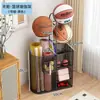 Rack de Armazenamento de Basquete, Rack de Armazenamento de Chão, Rack de Armazenamento de Brinquedos para Sala de Estar, Equipamentos Esportivos de Bola, Cesta de Armazenamento para Tapete de Yoga