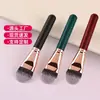 Ancaina venta caliente transfronteriza brocha individual para base de maquillaje cabeza plana forma de lengua pelo suave herramienta de maquillaje brocha para base de maquillaje negra sin costuras