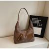 Bolso Tote de Gran Capacidad para Trabajo y Desplazamiento Otoño e Invierno Moda para Mujer Nuevo Nicho Sentido de Alta Gama Bolso de Hombro de Cuero Marrón