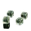 Mingdu Cristal Cristal Natural Verde Cristal Facetado Cuadrado Verde Asai Cuadrado Cuentas Sueltas al por Mayor