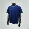Camiseta Masculina de Verão Nova Estilo Americano Manga Curta, Marca de Moda de Hong Kong, Gola Redonda Simples, Corte Solto Casual, Top Versátil, Roupa Masculina da Moda
