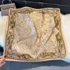 Lenço Quadrado 70cm em Seda Sintética com Estampa Paisley Retrô Lenço de Seda Cetim com Estampa de Zebra Castelo Acessório para Terno Camisa Lenço
