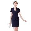 Traje profesional de verano, traje de manga corta, vestido femenino, temperamento, servicio al cliente, oficina de ventas, cuello blanco, joyería, ropa de trabajo.