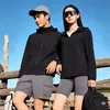 Casa de Pájaro Mismo Estilo Ropa de Protección Solar de Verano Hombres y Mujeres Sensación de Hielo Transpirable Chaqueta Protectora Solar Ropa de Protección Solar Anti-UV para Exteriores Personalizado