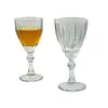 Taça de Vidro Francesa Estilo Ins com Design Gravado Vintage, Taça de Vinho, Taça Criativa para Coquetel, Copo para Licor, Copo para Destilados