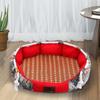 Kennel Universal para Cuatro Estaciones para Mascotas, Kennel con Alfombrilla de Ratán Fresca de Verano, Removible y Lavable, Alfombrilla para Perro Grande Mediano Pequeño, Kennel para Perro Gato