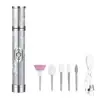 Lixador de unha profissional transfronteiriço, mini polidor de unha portátil recarregável, conjunto completo de ferramentas para remover pele morta e fazer manicure