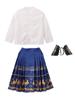 Traje de Actuación para Coro Infantil Hanfu Estilo Chino para Niños Falda Cara de Caballo para Niñas Traje de Actuación de Animación para Estudiantes de Primaria