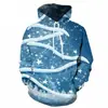 Novo Presente de Natal Moletom com Estampa Digital 3D Masculino Feminino Casual com Capuz Transfronteiriço Quente