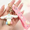 Llavero Colgante de Dibujos Animados Sanrio de Siete Piezas de My Melody y Cinnamoroll para Hombres y Mujeres, Accesorios para Llavero de Mochila y Coche