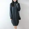 Vestido de Punto de Lana Pura con Patrón Trenzado, Cuello Alto, Media Cremallera, Punto Grueso de Siete Puntos, Falda de Longitud Media, Nuevo Otoño/Invierno 2026