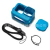 Capa de silicone para lente hero9 para acessórios da câmera gopro9 Capa protetora macia de silicone resistente a arranhões Corda para pulso