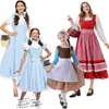 Ropa Retro Estilo Granja Europea y Americana para Padres e Hijos, Dorothy de Cuento de Hadas de El Mago de Oz, Vestido de Alicia