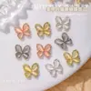 Accesorios para Uñas Estilo Nuevo Tres Dimensionales Super Brillantes Huecos Ojo de Gato Mariposa Lujo Ligero Set de Diamantes DIY Zirconia Accesorios de Mariposa para Uñas