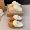 Pantuflas de Algodón Esponjosas para Mujer Calzado de Exterior Suela Gruesa Botas de Nieve 2026 Nuevo Invierno sin Cordones Medias Pantuflas Más Terciopelo Zapatos de Pan