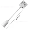 E27 Manguera Portalámparas Universal Soporte para Lámpara de Pared Manguera de 360 Grados E27 Giratorio Enchufe Universal Atornillable