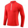 Ropa de Secado Rápido para Hombre, Camiseta de Manga Larga Holgada con Cuello Alto, Camiseta Deportiva para Correr para Pareja de Hombres y Mujeres, Color Sólido con Cuello Alto