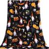 Manta Flannel Digital Impresión Halloween Cómoda Suave Cálida Terciopelo Doble Cara Pequeña Manta Aire Acondicionado Manta Sofá