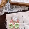 Pinza para el pelo con flor de tela de imitación colorida de verano para niñas, lindo clip BB de Plumeria atado a mano, clip lateral que no daña el elástico del pelo