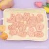 Molde de impresión de serie de emojis, patrones de emojis divertidos, varios diseños, molde 3D para galletas, diversión con arcilla de simulación DIY