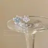 Design de Nicho Borboleta de Luxo Leve Super Feérico Esmalte Gradiente Flor Anel Versátil Feminino Versátil Fashionável Anel de Alta Qualidade