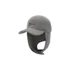 Gorra de Béisbol Cálida Protectora para los Oídos con Impresión de Logo Personalizado, Gorra Estilo Lei Feng para Mujer Otoño e Invierno, Gorra de Punto, Personalización en Pana