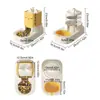 Dispensador de Comida y Agua Grande Antideslizante No Eléctrico para Perros Gatos Cachorros Gatitos Alimentación Bebida Interior Exterior Hogar Apartamento
