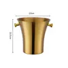 Nuevo Cubo de Champagne Elegante Cubo de Hielo de Acero Inoxidable Cubo Grande Comercial para Enfriar Vino Bar Ktv Cubo de Hielo para Vino