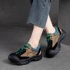 Jie shu 2023 Otoño Nuevo estilo fondo de espuma estilo deportivo combinación de colores capa superior piel de vaca con cordones retro casual zapatos de mujer